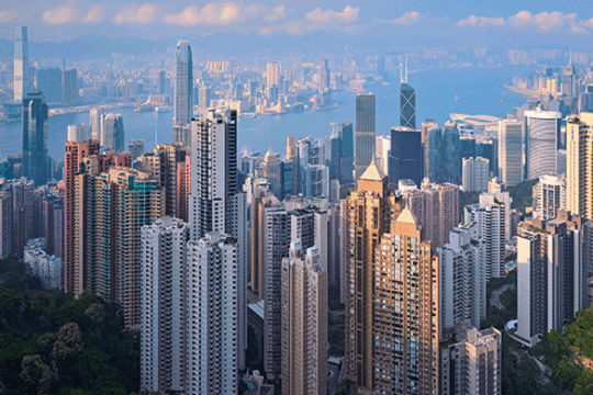 Panoramic view of large city