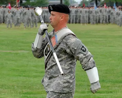 Retired Staff Sgt. Aaron Fast '18