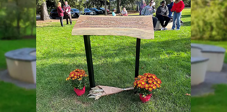 Image for news story: Susquehanna University dedicates Susquehannock Tribute Circle