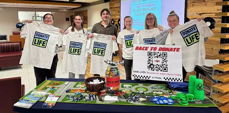 Image for news story: Susquehanna’s PRSSA chapter recruits 60 new organ donors, earns second place in state challenge