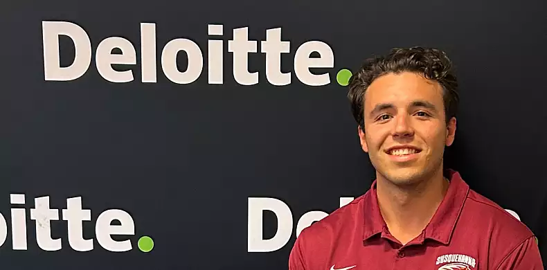 Image for news story: Accounting major interns with Big 4 firm Deloitte