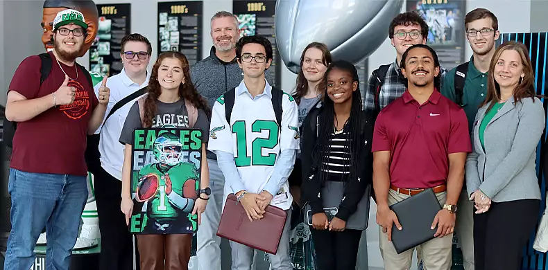 Image for news story: Students head to Philly for career networking